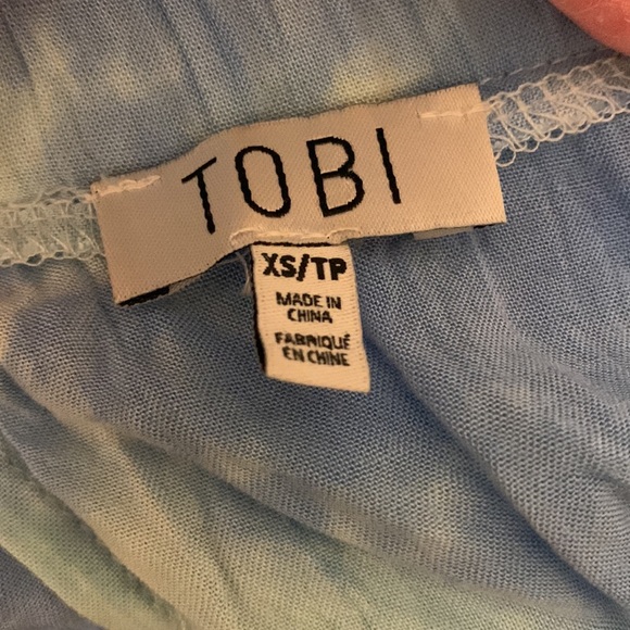 Blue tie dye wrap around bandeau - Picture 4 of 5